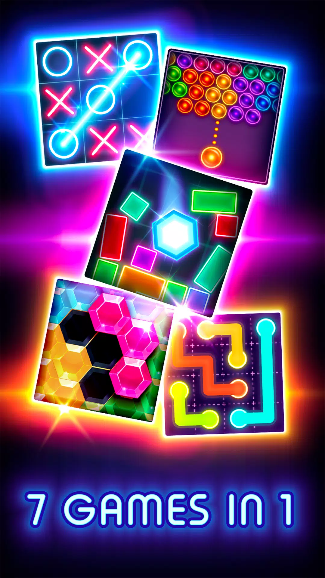 Tic Tac Toe Glow Tangkapan skrin 2