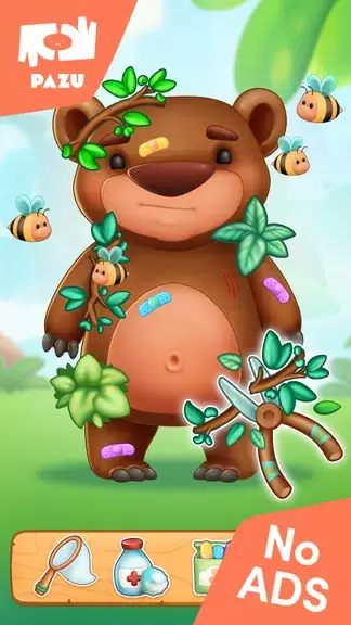 Jungle Animal Kids Care Games Screenshot 1