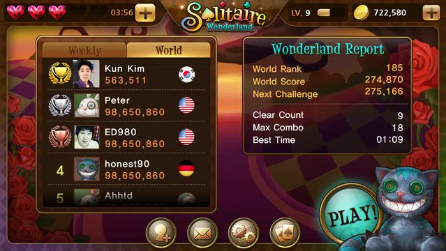 Solitaire Wonderland ဖန်သားပြင်ဓာတ်ပုံ 2