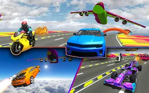 Rocket Car Racing Stunts Ekran Görüntüsü 0