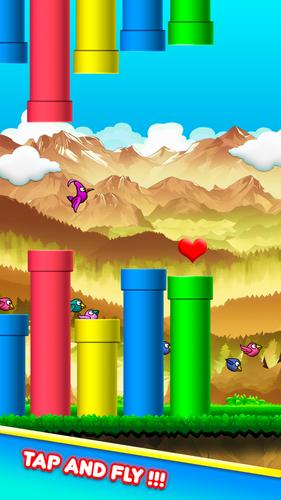 Pájaros Juego: Pajaros Volando Captura de pantalla 1