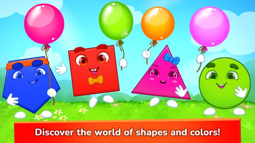 Learning shapes & colors games 스크린샷 0