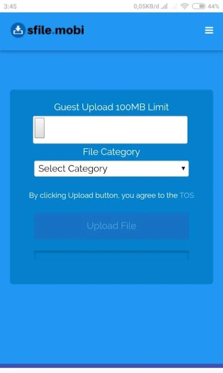 Sfile Mobi - Monetizing Your File 스크린샷 1