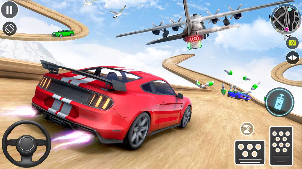 Muscle Car Stunts - Ramp Car স্ক্রিনশট 1