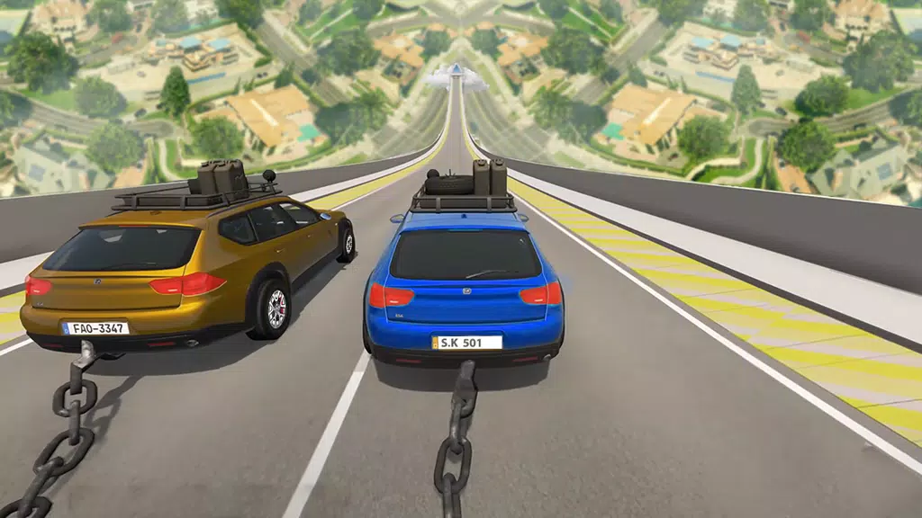 Chained Cars Stunt Racing Game Zrzut ekranu 0