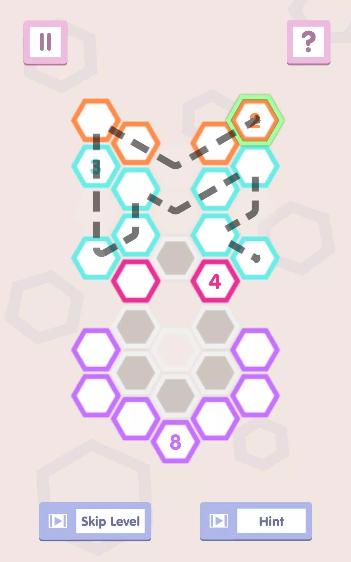 Number Path: Hexa Links Schermafbeelding 1