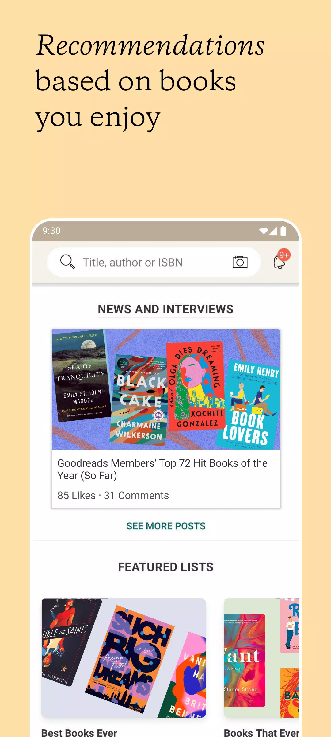 Goodreads Schermafbeelding 1