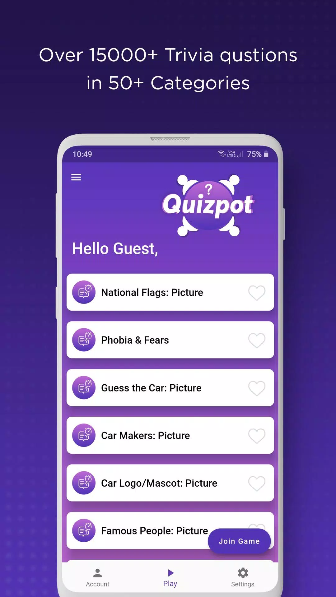 QuizPot: Group GK Quiz Trivia Schermafbeelding 1