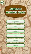 Animals Memory Game Скриншот 1