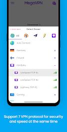 MegaVPN - Swift & Secure Schermafbeelding 3
