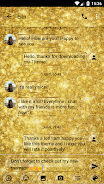 Schermata SMS Messages GlitterGold Glass 1