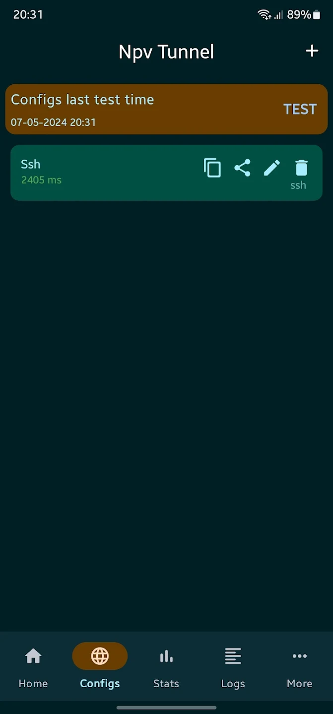 Npv Tunnel V2ray/Psiphon/SSH Capture d'écran 1