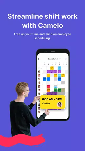 Camelo: Work Schedule Maker ภาพหน้าจอ 0