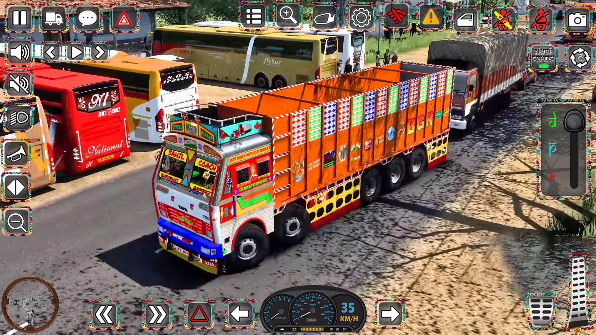 Indian Truck Driver Simulator स्क्रीनशॉट 1