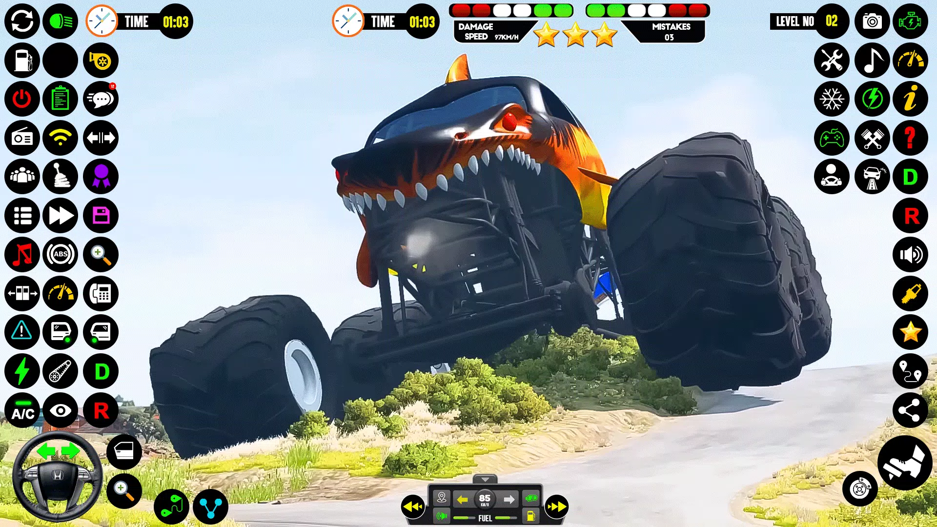 Monster Truck Racing: Truck 3D Captura de pantalla 1