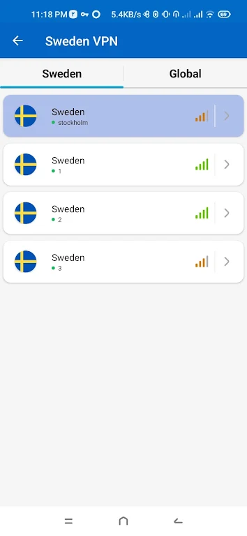 Sweden VPN - Fast & Secure স্ক্রিনশট 0