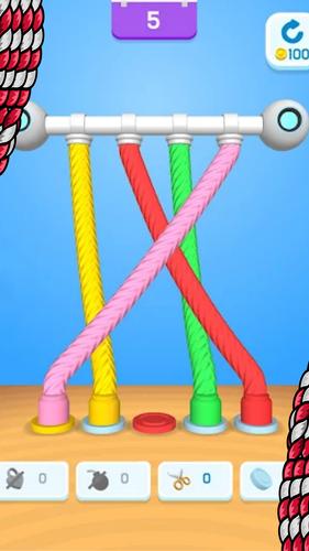 Twisted Tangle Knot 3D Game Скриншот 0