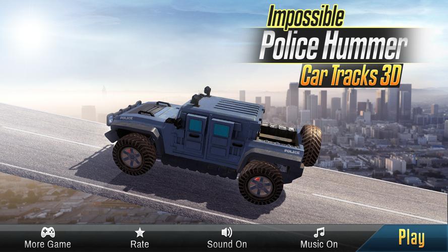 Impossible Ramp Hummer Car 3D 스크린샷 0