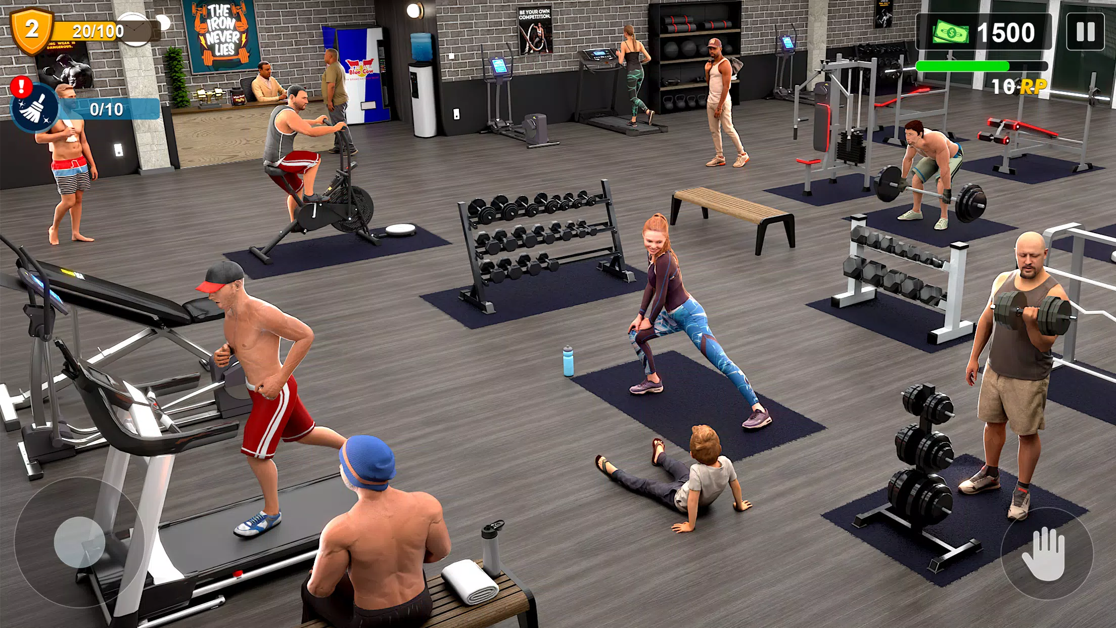 Workout Gym Simulator Game 24 Captura de pantalla 1