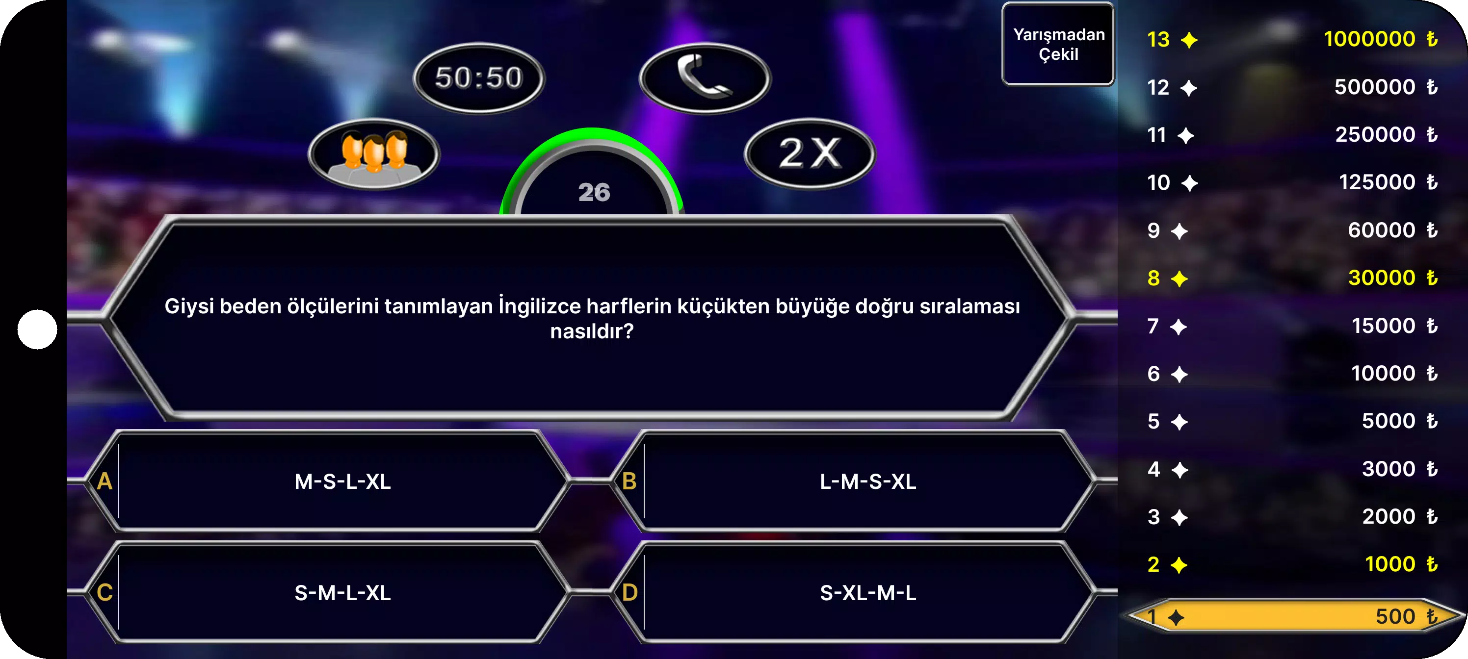Milyoner Bilgi Yarışması Captura de pantalla 1