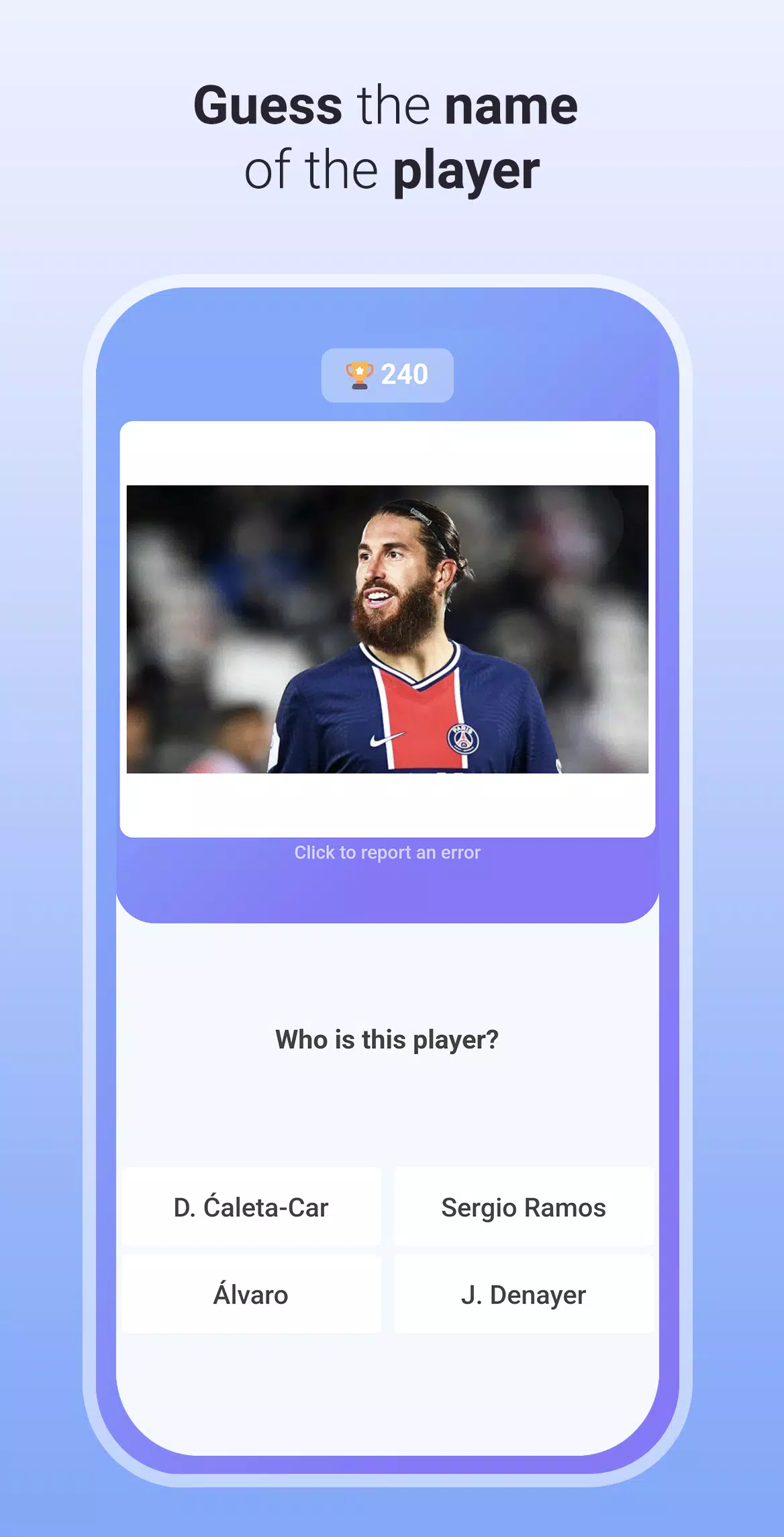 Quiz Soccer - Guess the name स्क्रीनशॉट 3