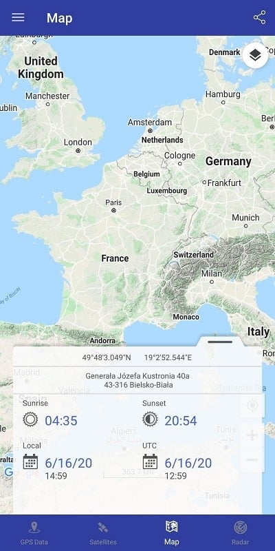 GPS Data Ekran Görüntüsü 2