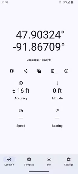 Positional GPS, Compass, Solar Tangkapan skrin 0