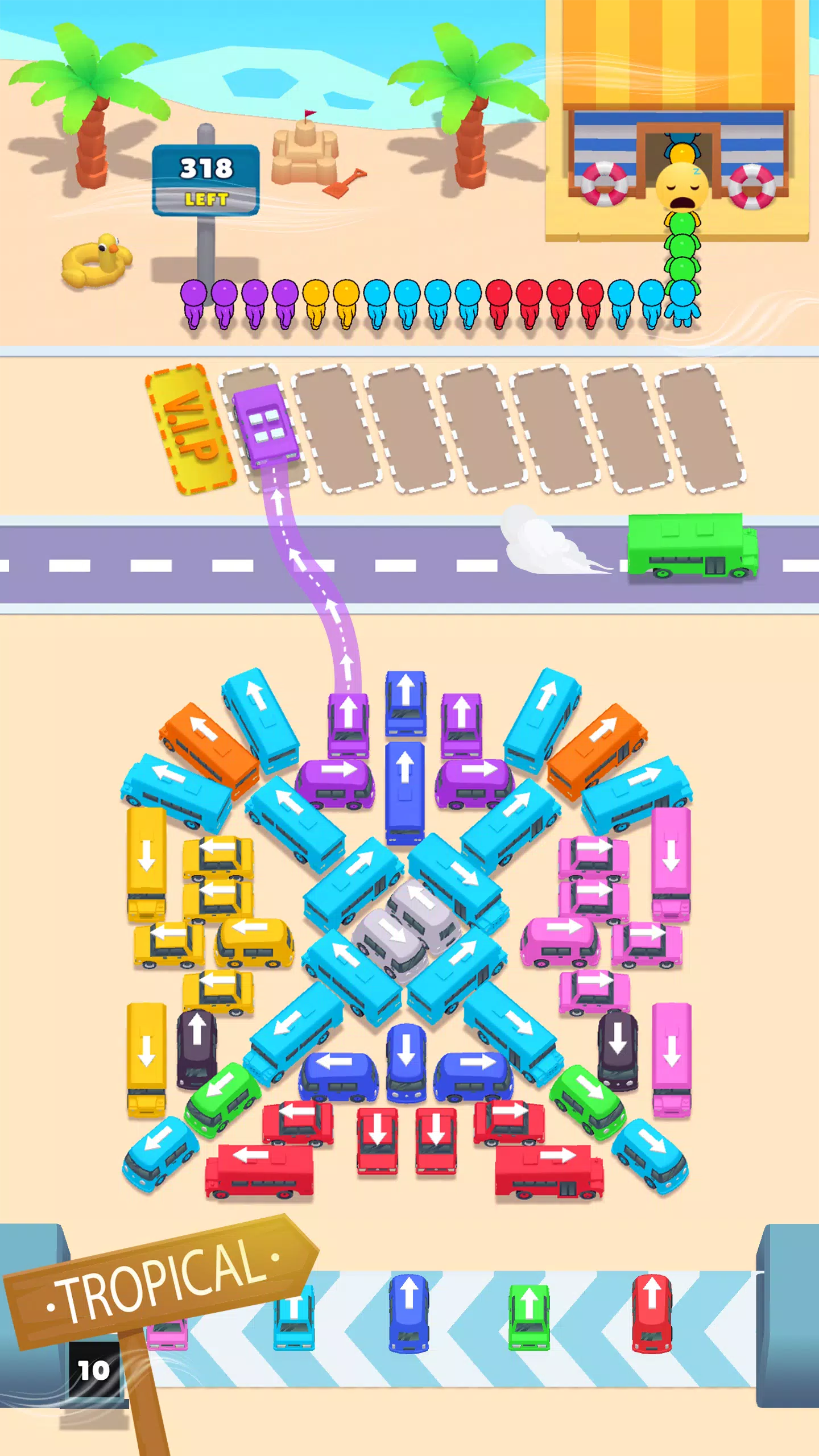 Schermata Bus Match Puzzle: Bus Shuffle 3