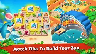 Zoo Tile - Match Puzzle Game Captura de tela 2