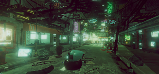 VR Cyberpunk City Captura de pantalla 1