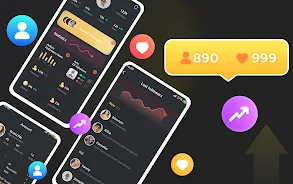 Followers & Like - TikTracker Ảnh chụp màn hình 0