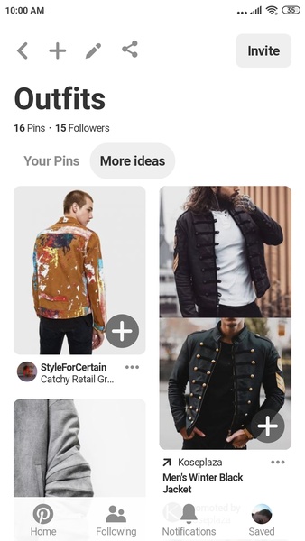 Pinterest Lite Скриншот 1