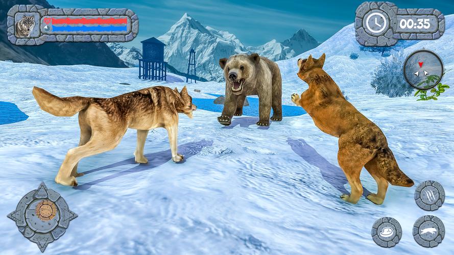 Arctic Wolf Family Simulator Schermafbeelding 0