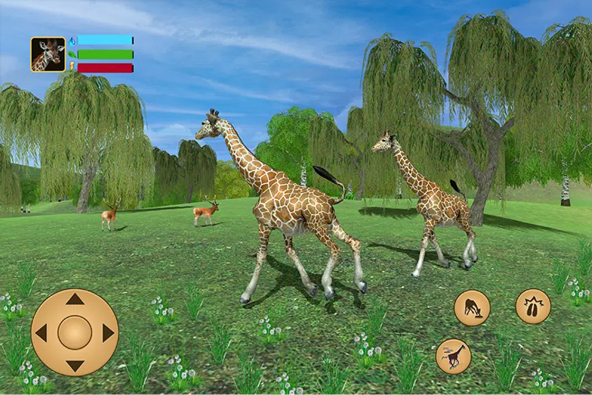 Giraffe Family Life Jungle Sim স্ক্রিনশট 0