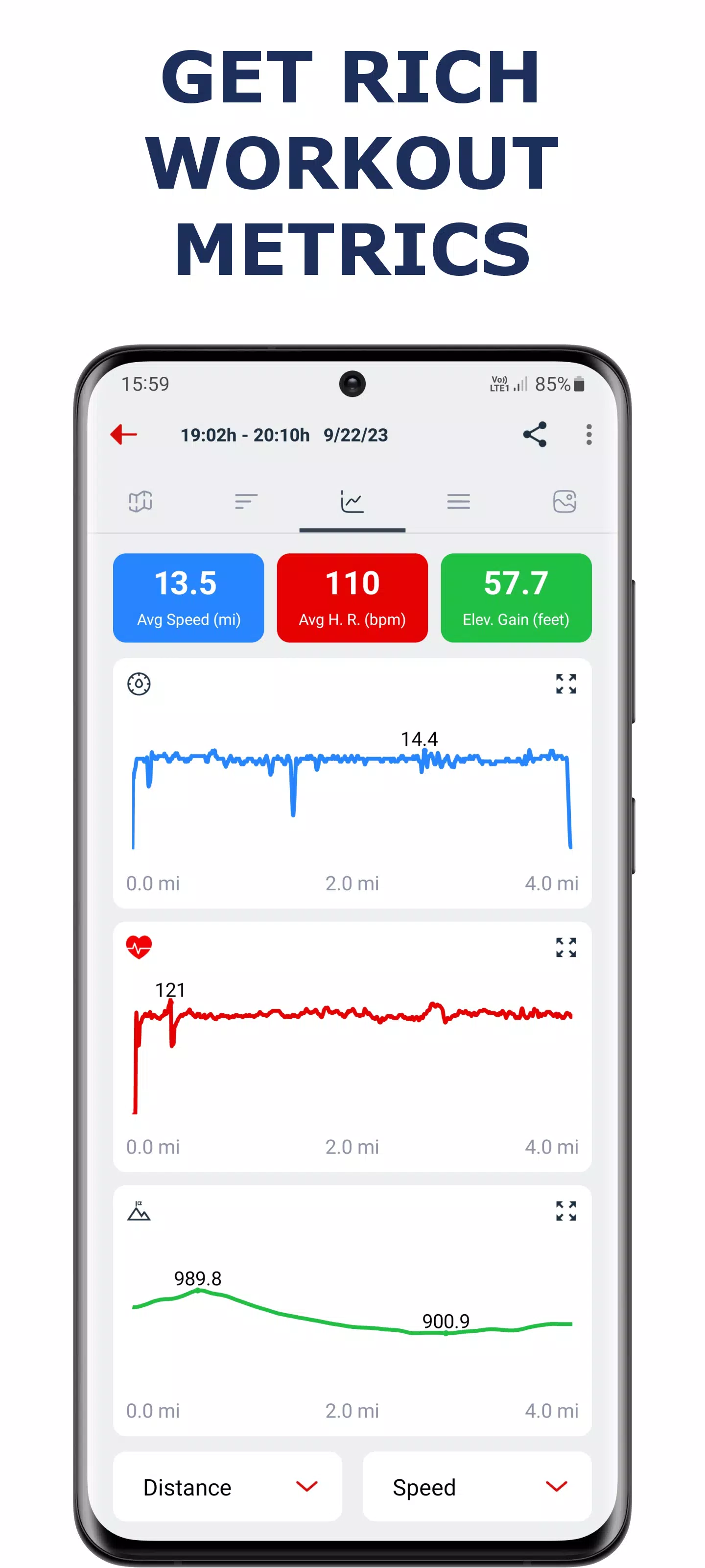 Schermata Cycling app — Bike Tracker 3