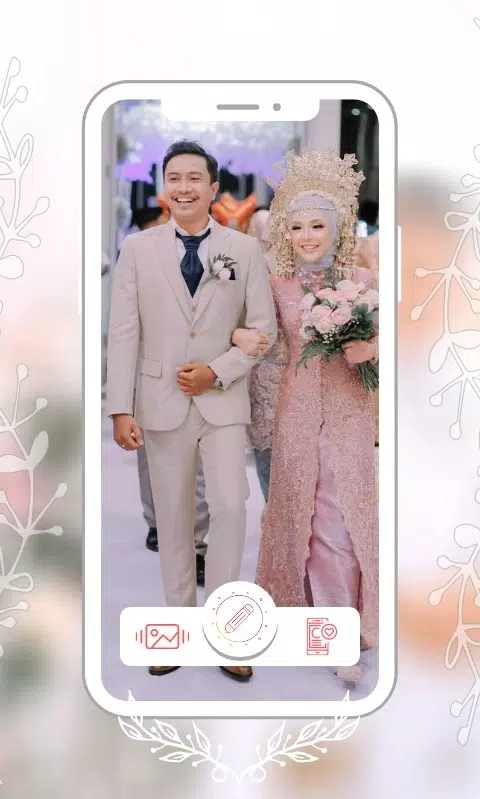 Hijab Couple Bridal Editor Captura de pantalla 2