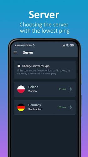 Schermata Nomad VPN 1