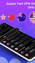 SuperFast VPN : Fast VPN Proxy Ảnh chụp màn hình 1