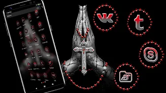 Jesus Cross Launcher Theme Captura de pantalla 2