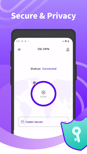 OK VPN - Secure & Fast Proxy Ảnh chụp màn hình 0