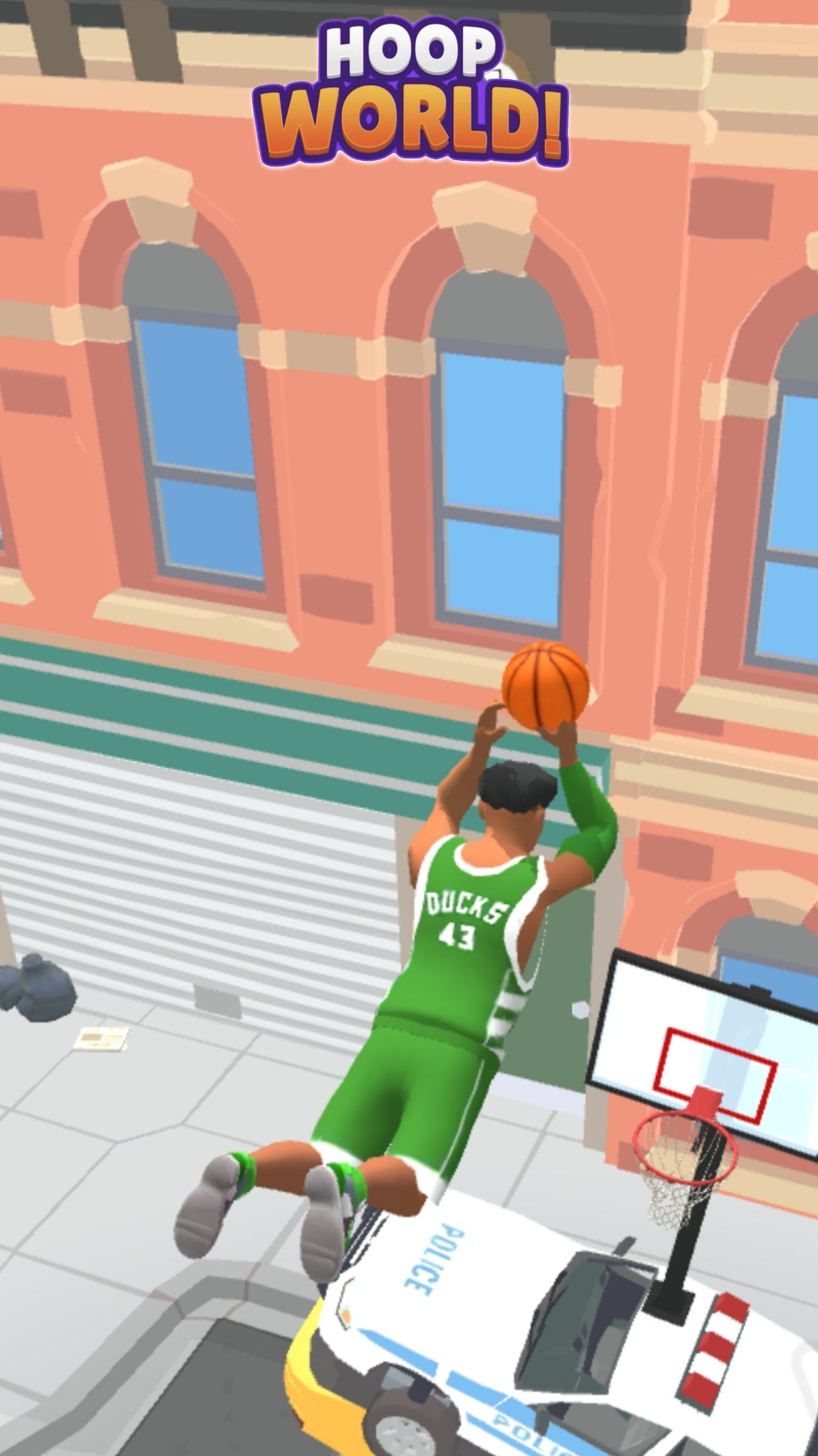 Hoop World: Flip Dunk Game 3D Tangkapan skrin 1