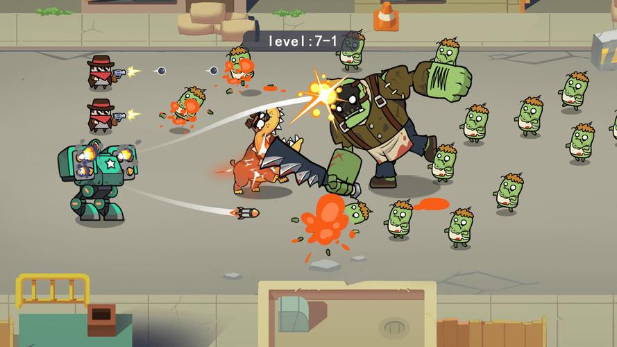 Schermata Merge Mech vs. Zombie Brawl 1