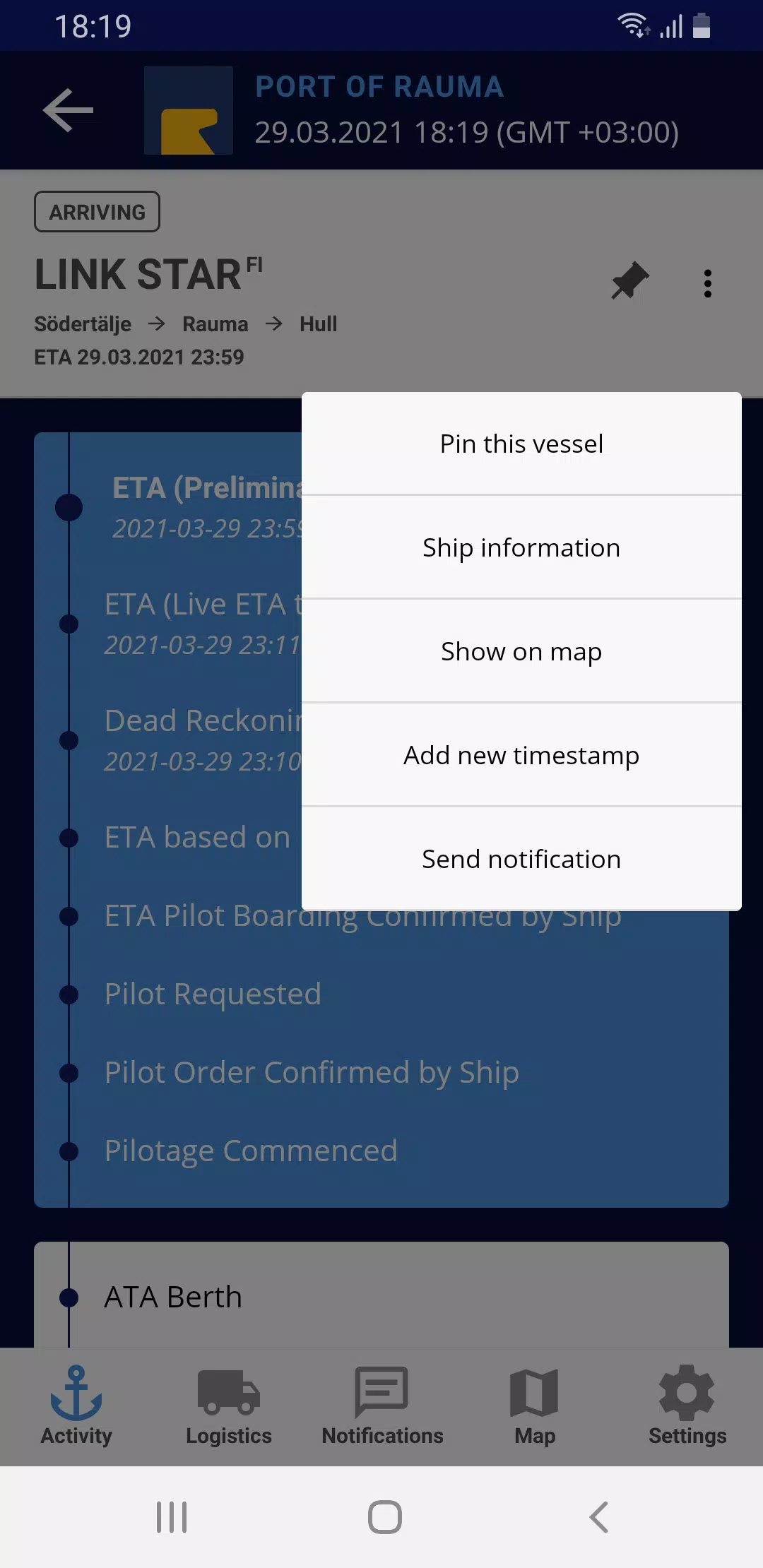Port Activity 스크린샷 3