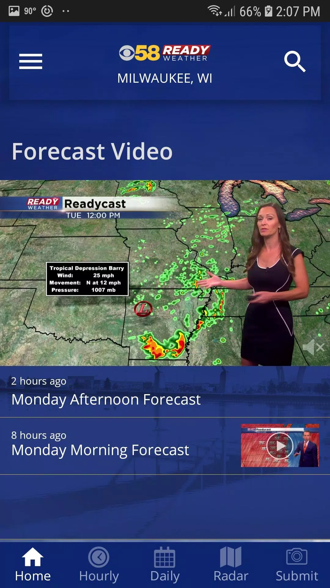 CBS 58 Ready Weather Captura de tela 0