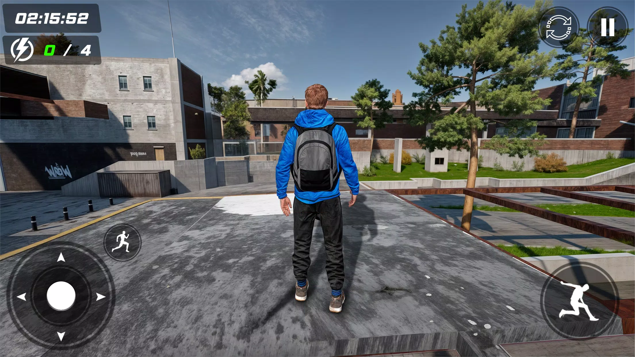 Going Up Rooftop Parkour Games 스크린샷 0