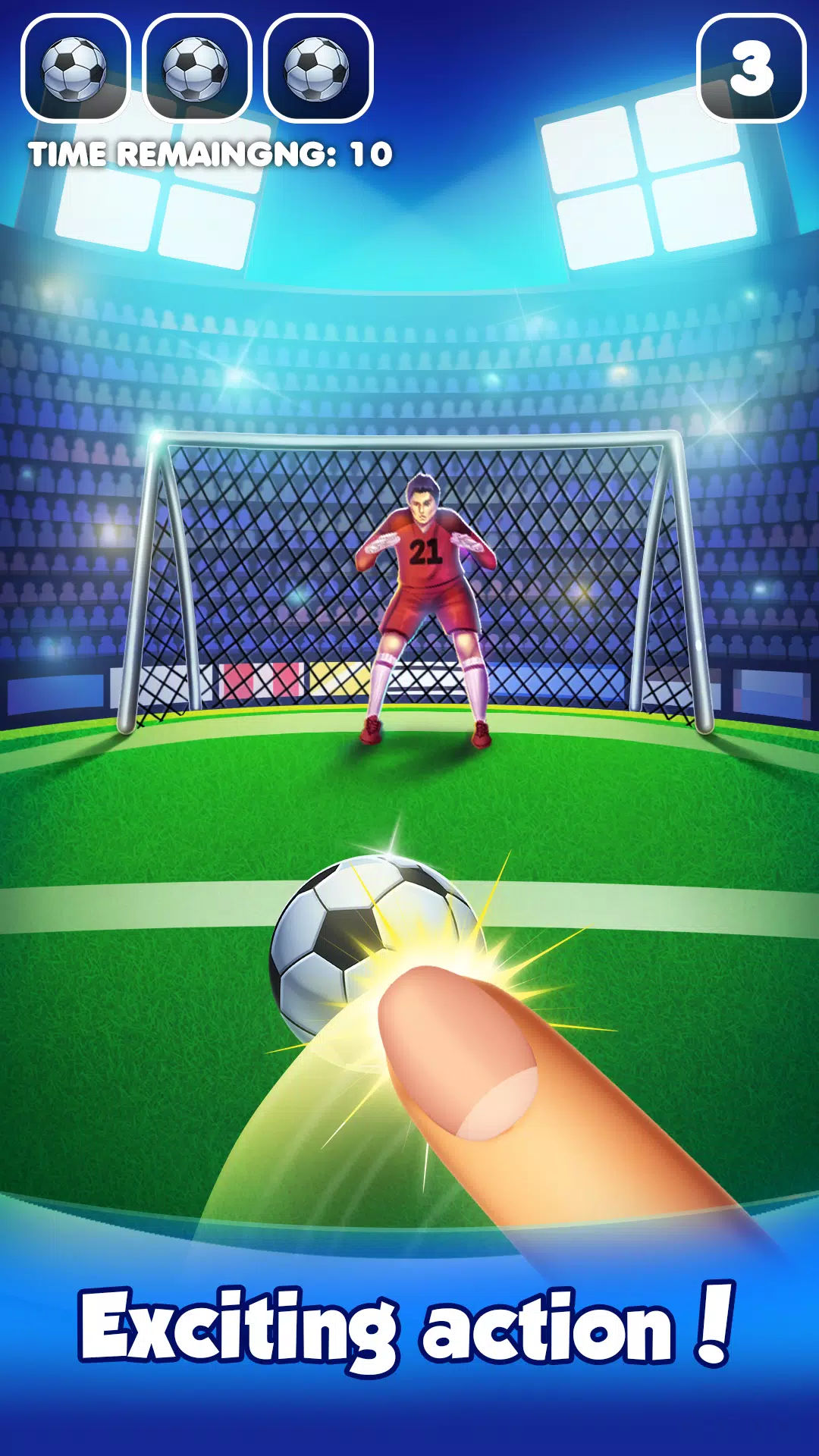 Flick Football : Soccer Game Zrzut ekranu 0