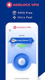 Adblock VPN - Get Adblock IP ภาพหน้าจอ 0