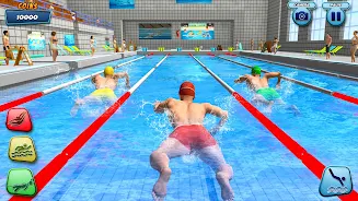 Aqua swimming pool racing 3D ဖန်သားပြင်ဓာတ်ပုံ 2