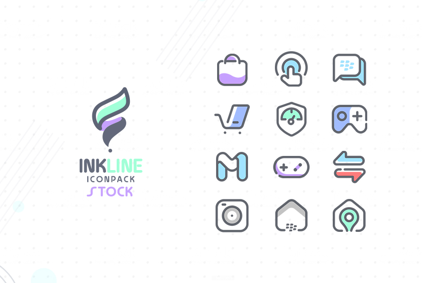 InkLine Icon Pack Mod ဖန်သားပြင်ဓာတ်ပုံ 3