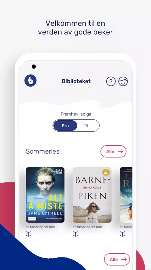 BookBites Bibliotek Zrzut ekranu 0